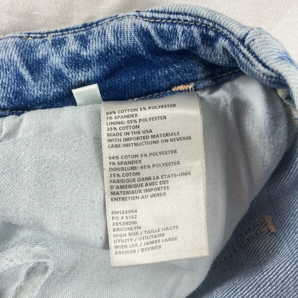 L’Agence Brewer Brooklyn High Rise Utility Wide Leg Jeans - Picture 9 of 9